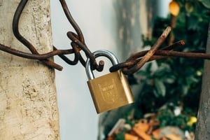 a locked padlock